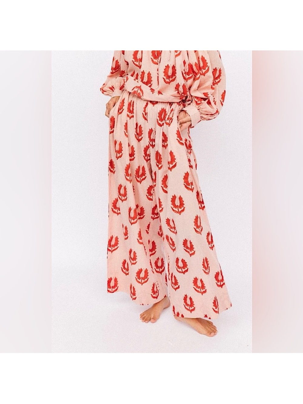 Daughters of India Ria Pants Cherry Blossom NWT